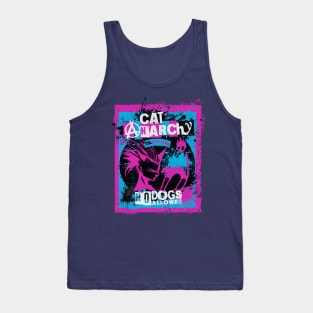 CAT ANARCHY - PINK & ELECTRIC BLUE Tank Top